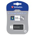 Verbatim Pinstrip 32GB Flash Drive USB Pen