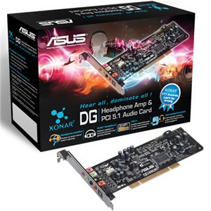 Asus Xonar DG Low Profile 5.1 Surround 192kHz 24-Bit PCI Sound Card