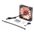 Aerocool Shark 120mm Quad Evil Orange LED Case Fan